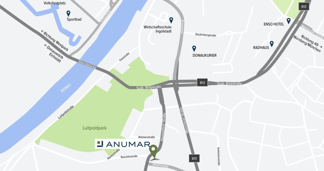 Anfahrt Anumar Ingolstadt-Germany